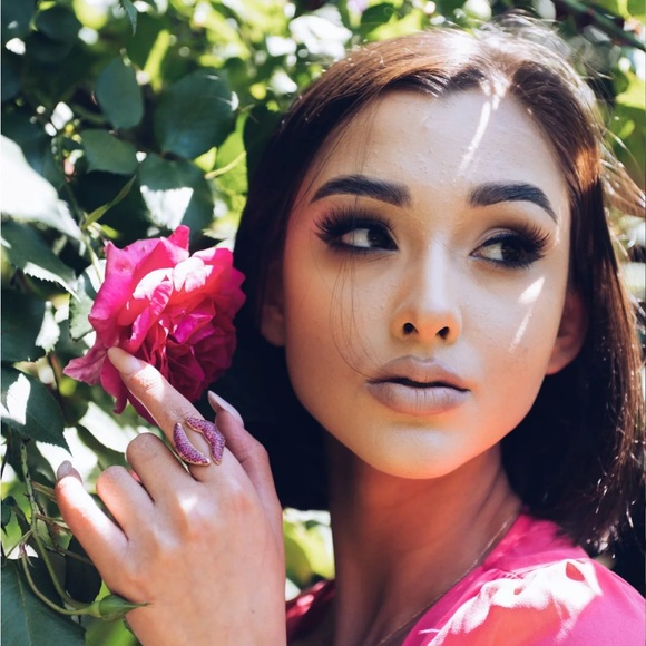 LATELITA KISS ME LIPS RING ROSEGOLD - Picture 6 of 15